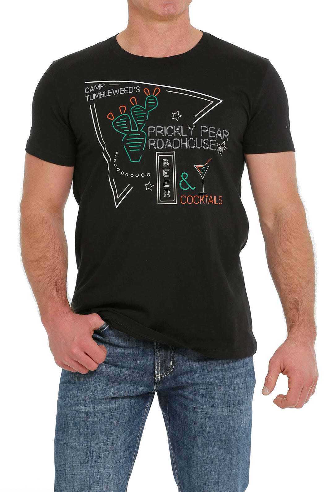Cinch Black Tee Mens