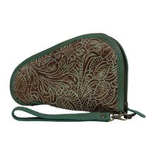 Pistol Case- Jade & Brown
