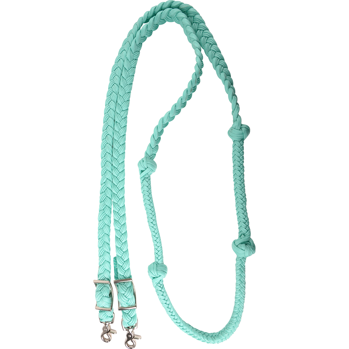 Braided Barrel Rein with Knots