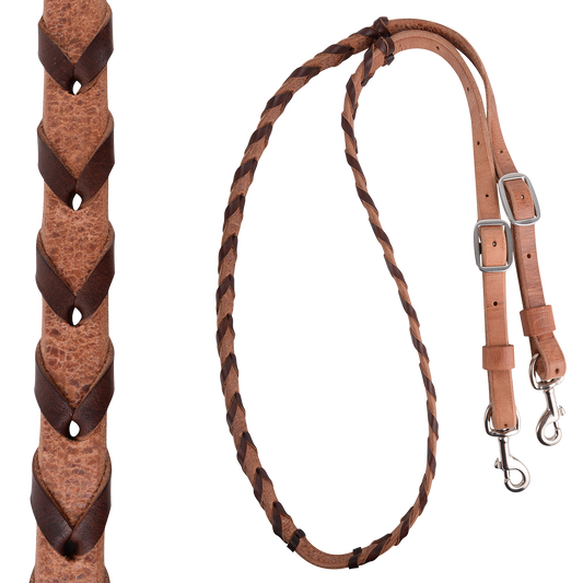 Martin 5/8" HARNESS BARREL REIN WITH LATIGO LACING