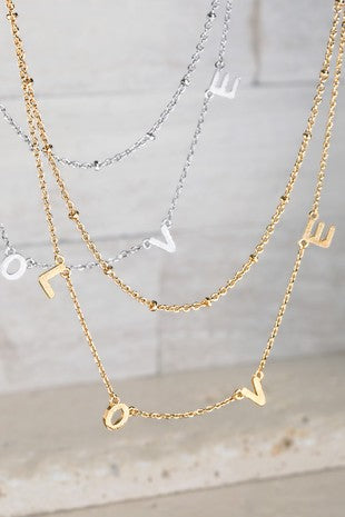 Love Charm Short Chain Necklace