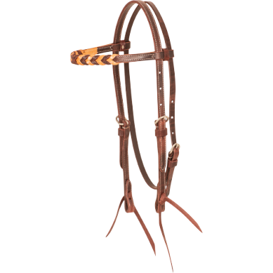 Browband Headstall with Blood Knots